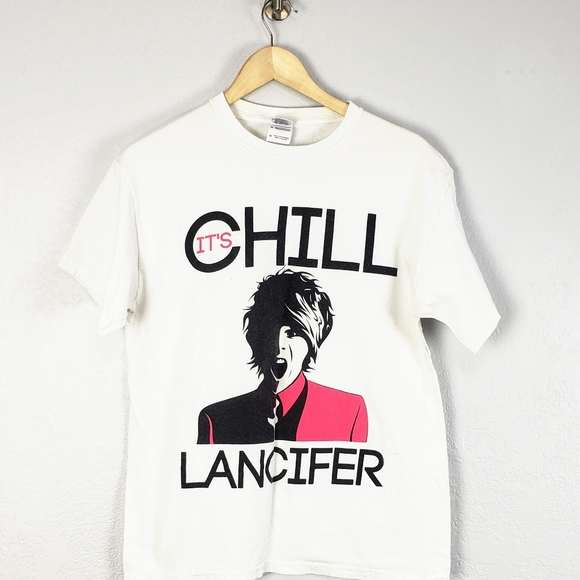 Vintage Chill Lancifer Graphic Tee Size Medium - Picture 3 of 9